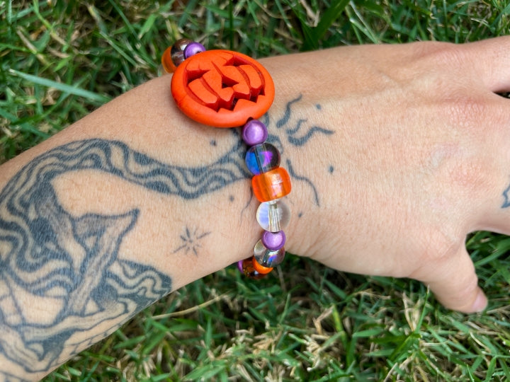 Purple Pumpkin Treasure Bracelet