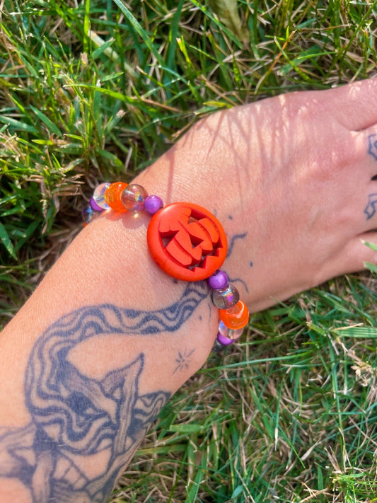 Purple Pumpkin Treasure Bracelet