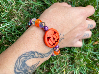 Purple Pumpkin Treasure Bracelet