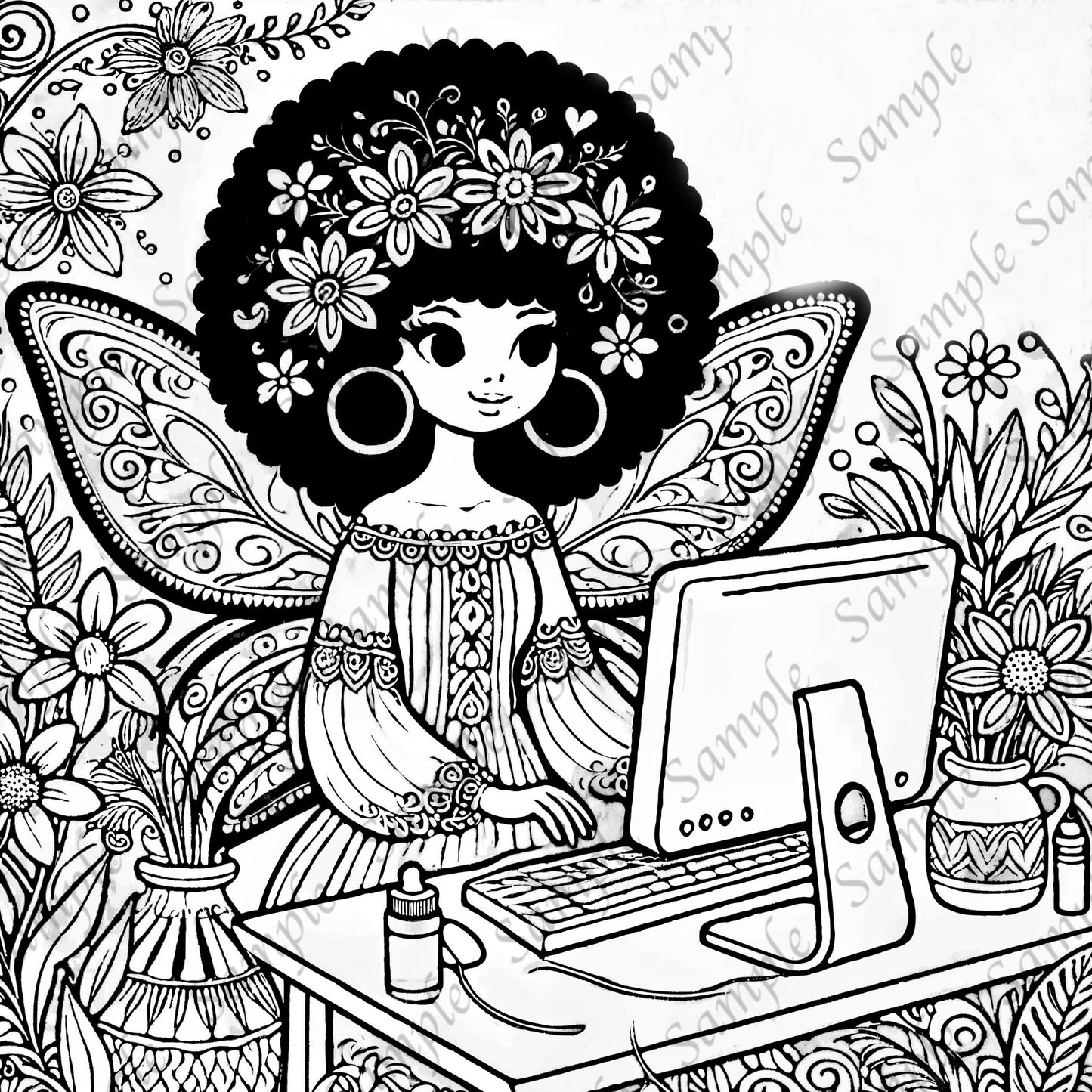 Nalen’s Retro Coloring Pages - Digital Download