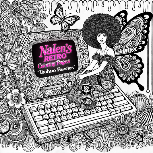 Nalen’s Retro Coloring Pages - Digital Download