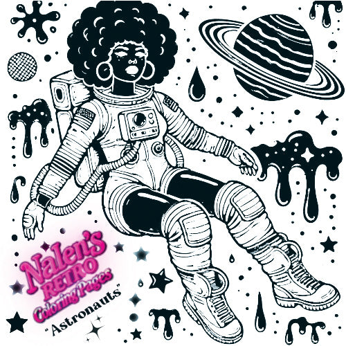 Nalen's Retro Coloring Pages - Physical Copy