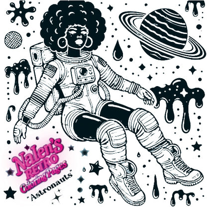 Nalen's Retro Coloring Pages - Physical Copy